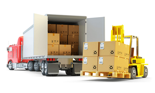 goods loading in trailer by packers and movers